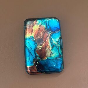 Marbled Accordion Wallet